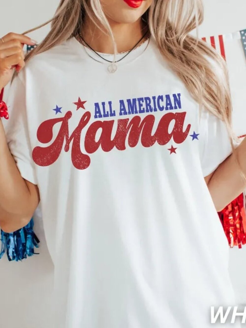 4th of July Mom Shirt, American Mama Tee, Independence Day Shirt Gift
